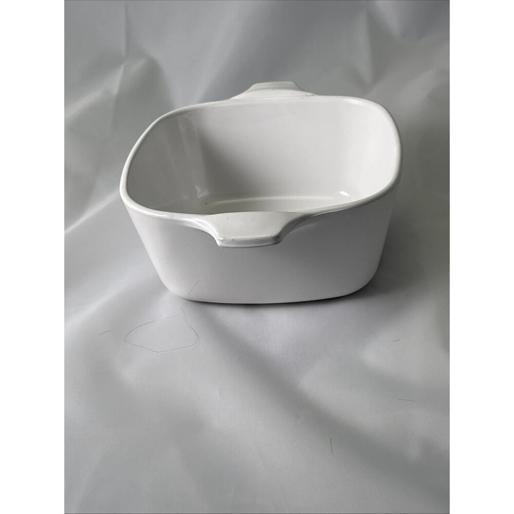 Vintage Corning Ware Baking Dish White Blue Cornflower Square P-43-B 2 3/4 Cup - Picture 3 of 8